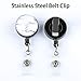 KTTGYRE 28 inches Mixed Random Retractable Badge Reels Reel Clip Office Nurse Teacher ID Name Identification Badge Holder with Belt Clip (Pack of 12)