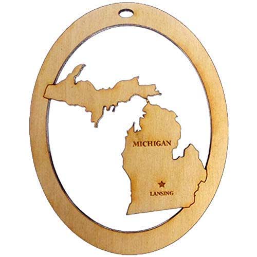 Personalized Michigan Ornament Michigan Souvenirs and
