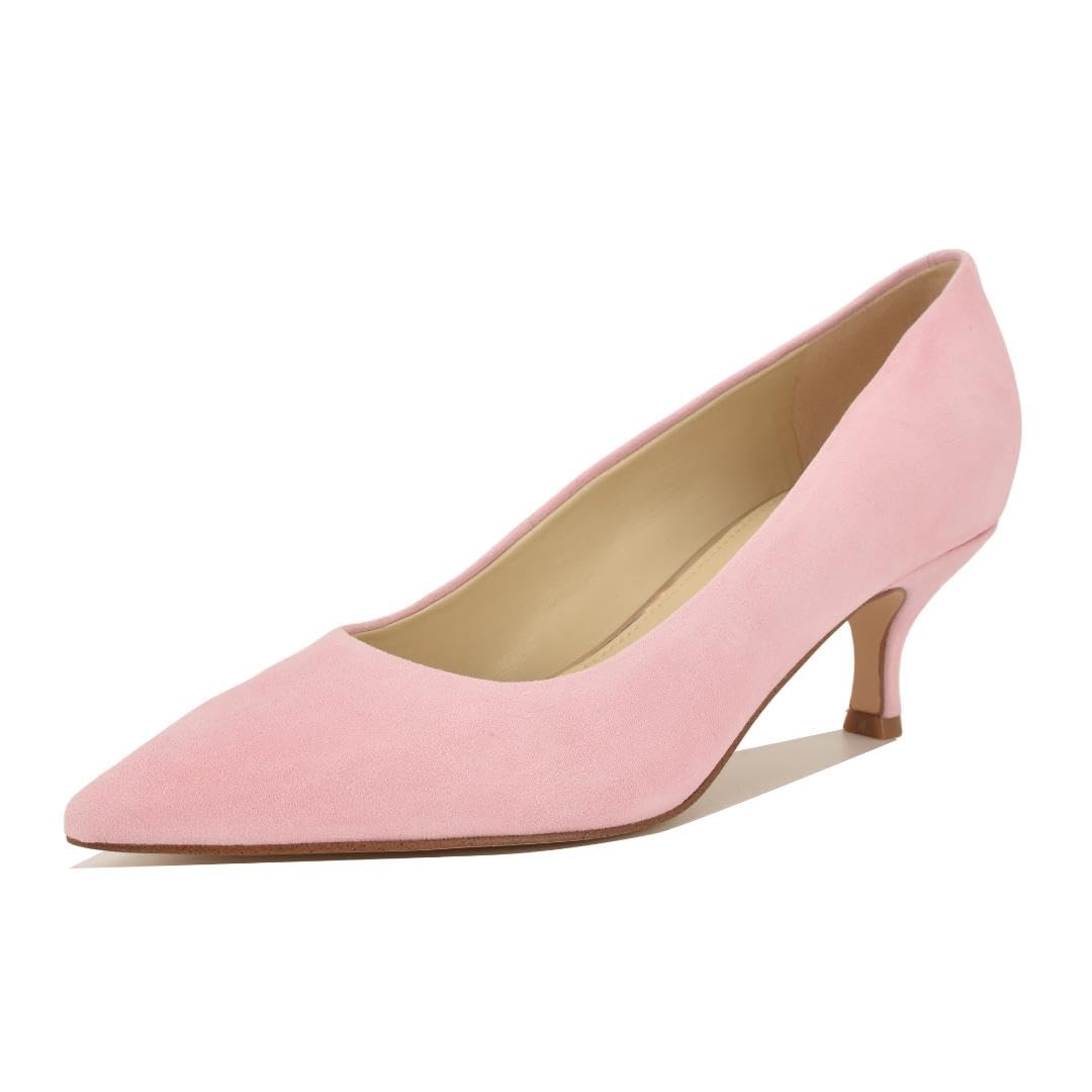 Nine West Women’s Sisko Pump, Light Pink Suede 680, 7