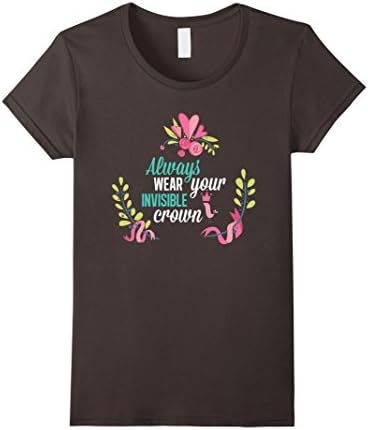 Women's Always Wear Your Invisible Crown T-Shirt Large Asphalt