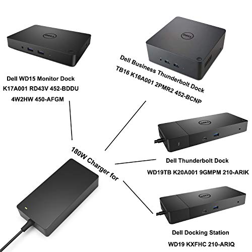 180W 130W Power Supply Fit for Dell Business WD15 Monitor Dock K17A
