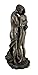 Veronese Design The Lovers Bronze Finished Loving Touching Couple Nude Statue
