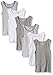 Burt's Bees Baby Boys' Toddler Set of 6 Organic Multi Muscle Tanks