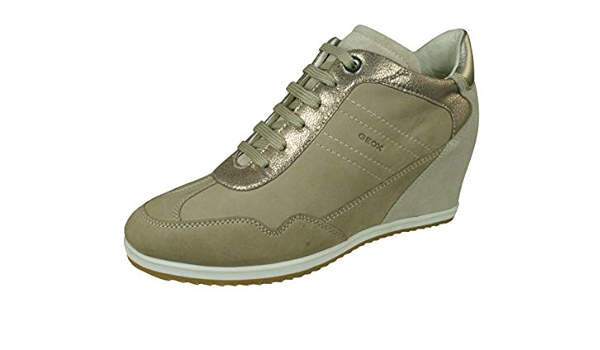 brown wedge trainers