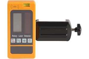 MOUNTLASER Digital Rotary Laser Receiver with Dual Display and Built-In Bubble Level, Compatible with All Red Rotary Lasers - Rod Clamp Included (Green Beam RD-LDR03-G)