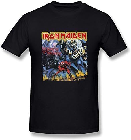 Diane L Men's IronMaiden The Number of The Beast Fashion Tee Black 4XL