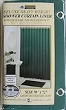 NEW VINYL SHOWER CURTAIN LINER WITH MAGNETS - HUNTER GREEN