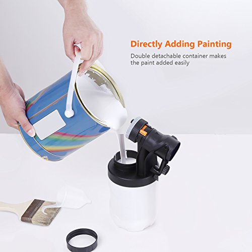 Spray Paint Gun Attachments, Tacklife ASA01C Spray Gun with 1200ML