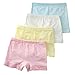 JELEUON 4Pcs Little Girls Toddler Kids Lace Boyshort Underwear Boxers Briefs Panties 2-4 Years