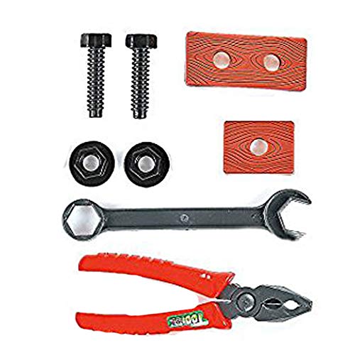 Construction Tool Set Kids - 10-pc Assorted Playset - Dress-Up Pretend Play Accessory, Event Stuffer, Gift, Room Decoration, Career Training Activity Props, Imaginary Game Skills Development