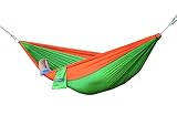 WoneNice Camping Hammock - Portable Lightweight Double Nylon Hammock, Best Parachute Hammock with 2 x Hanging Straps for Backpacking, Camping, Travel, Beach, Yard and Garden