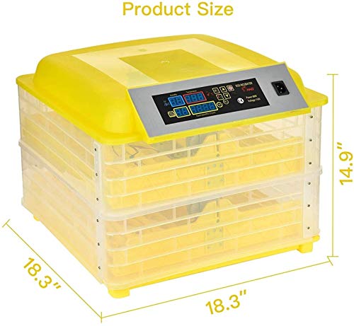 LYRONG Inkubator, Vollautomatische Brutmaschinen, Automatisches Eierdrehen, Temperatur und Feuchtigkeitsregulierung, für… – Bild 3