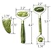 TIHOOD 6PCS Gua Sha sets, 4 Pack Jade Roller Facial Ridged Roller Kits Skin Roller with 2 Pieces Gua Sha Scraping Massage Tools Anti Aging and Wrinkles for Face, Eye, Neck, Body for Lymphatic Massagethumb 2