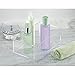 InterDesign Clarity Cosmetic Organizer Tray for Vanity Cabinet to Hold Makeup, Beauty Products - Extra Deep, Clear