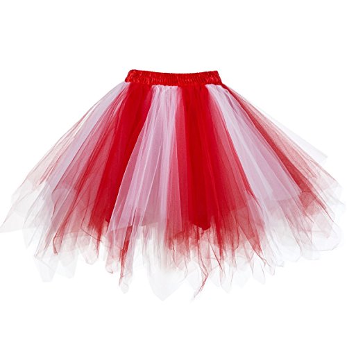 Dressever Vintage 1950s Short Tulle Petticoat Ballet Bubble Tutu