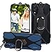 3-in-1 Cell Phone Lanyard with Hand Grip Detachable Neck Strap Protector for Smart Phones Over 5 inches (Black)