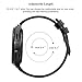 SWEES Leather Bands Compatible for Galaxy Watch 3 45mm & Gear S3 Frontier & Classic and Galaxy Watch 46mm, Genuine Leather 22mm Strap Replacement Wristband for Samsung Gear S3 Smartwatch, Black