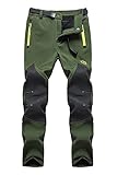 FunnySun Women’s Outdoor Water Resistant Windproof Fleece Snow Hiking Pants