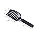 Vent Blow Dryer Hair Brush, Women Thick Long Curly Paddle Detangling Massage Brush, Fast Drying Straight Volume Comb, Curved Anti Static Styling Tool for Wet/Dry Hair