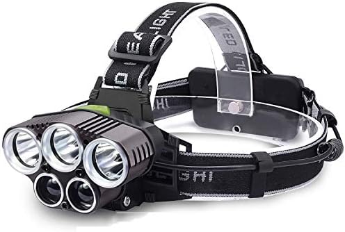 Zmsdt Headlight Flashlight 6 Mode Headlights, 15000 Lumens Helmet Light For Camping, Running, Hiking Headlights