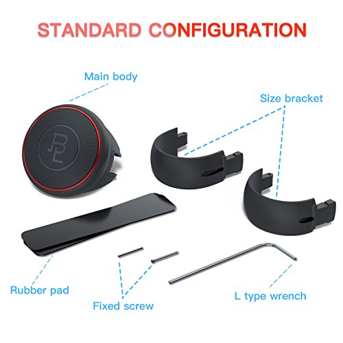 TOENNESEN Steering Wheel Spinner Leather Silicone Car Booster Flat Compact Safe Power Handle for all Car Vehicle Red For beginners and ladies - Thumbnail 4