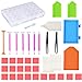 Pseutio Diamond Tools 5D Diamond Accessories with Diamond Embroidery Box and Diamond Roller for Adults or Kids