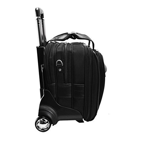 McKleinUSA CHICAGO 73585 Black 17 Detachable-Wheeled Laptop Overnight with Removable Brief