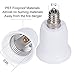 JACKYLED 3-Pack E12 to E26 E27 Adapter Chandelier Light Socket E12 to Medium Socket E26 E27 Converter Bulb Base Adapter Converter