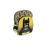 Lego Batman 16 inch School Backpack (Black/Yellow)