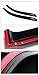 Topline Autopart Smoke Window Visors Deflector Vent Shade Guard 2 Pieces For 96-00 Honda Civic 2 Door Coupe / 3 Door Hatchback EK EK9