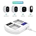 Fast Charging Station Compatible with Arlo Rechargeable Batteries, UMTELE Dual Charger Stand with LCD Display Compatible for Arlo Security Light & Arlo Pro & Arlo Pro 2 & Arlo Go Batteries - White