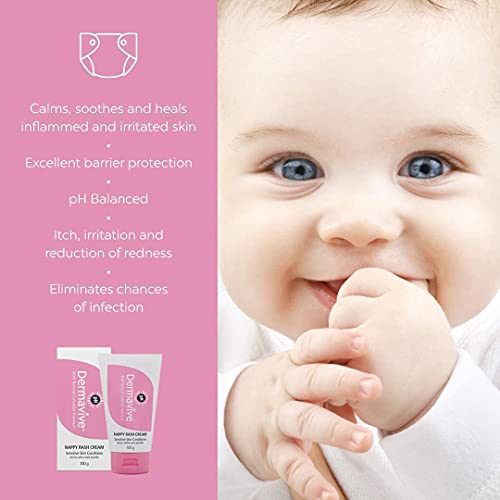 Dermavive Diaper/Nappy Rash Cream, Soothing Diaper Rash Cream, Baby