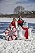 BigMouth Inc. Peppermint Snow Tube - 3 ft. Wide Inflatable Snow Tube with Easy Grip Handles, Made of Durable Vinyl with Welded Seams - Makes a Great Gift