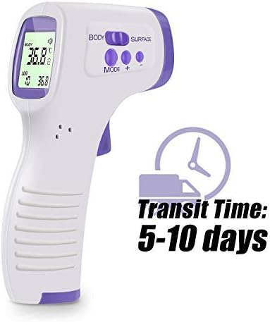 Out of Stock! AuKing Non-Contact Infrared Forehead Thermometer Gun with LED Display,Digital Medical Ear Household Thermometer, Smart Sensor Gun for Infants and Adults - CE and FCC Approved