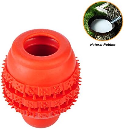 Dog Treat Ball for IQ Training and Food Dispensing Chew Toy for Teeth Cleaning for Pets Cat and Dog