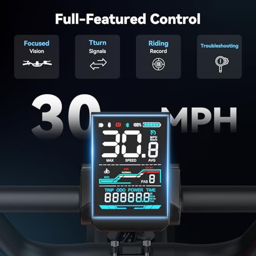 Jasion RetroVolt&Pro Electric Bike for Adults, 2000/3000W Peak - 30/38MPH Electric Mountain Bike, 48/52V, 13/20AH Removable Battery, 70/90Miles Electric Dirt Bike, 20'' X 4'' Fat Tire All-Terrain