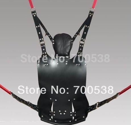 STEPHANIIE New Sex Swing sex sofa high qulity Sex Furniture Genuine Leather Sling w and Stirrups and Pillow