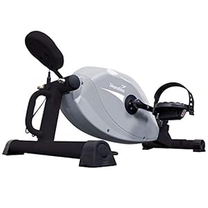 Skandika Liten Leg Trainer Mini Bike with LCD training computer, 8 resistance levels, arm & chest trainer, mini exercise bike, for home, office and desk, 110kg user weight