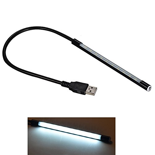 Mudder Portable USB Flexible Stick Dimmable Touch Switch LED White Light Lamp for Laptop Computer PC