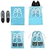 Zmart Travel Shoe Bags for Women Portable Waterproof Storage Bag Pack (Navy Blue)