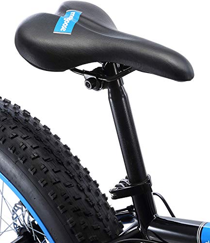Mongoose Dolomite Fat Tire Mountain Bike with Blue Bottle (Black) Mongoose Dolomite Fat Tire Mountain Bike with Blue Bottle (Black)
