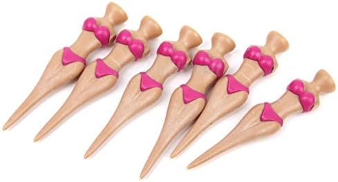 Dash Bustier - Set of Funny Divot Golf Gag Tee Holder Golf Golf Tees Pink Bikini Sexy Lingeries Tee - Great for Recreation At Your Office