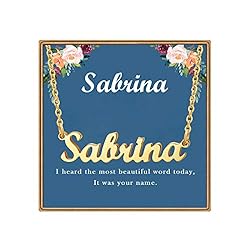 Ldurian Name Necklace Personalized | Sabrina Name