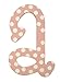 My Baby Sam Polka Dot Letter a, Pink/White
