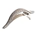 Ficcare Maximas Hair Clip in Glittery Silver Large