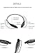 Bluetooth Headphones, SoundPEATS Wireless Headset Stereo Neckband Sport Earbuds with Mic (10 Hours Play Time, Bluetooth 4.1, Sweatproof) -Black