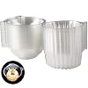 Surflyee 50 stuks cupcake-bakjes, enkele taartbakjes, 11,5 cm, individueel cupcake-bakje voor grote muffins, salade…