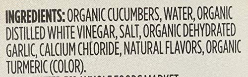 365 BY WHOLE FOODS MARKET, ORGANIC FRESH KOSHER SANDWICH PICKLE SLICES, 16 FL OZ