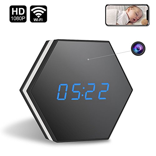 Spy Hidden Camera Clock Enklov Hd 1080p Wifi Smart Mirror