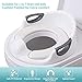 Potty Training Seat for Toddlers Toilet Seat Kids Potty Trainer Seats with Soft Cushion Handles for Round Oval Toilets Double Anti-Slip Design and Splash Guard for Boys and Girls (White)
